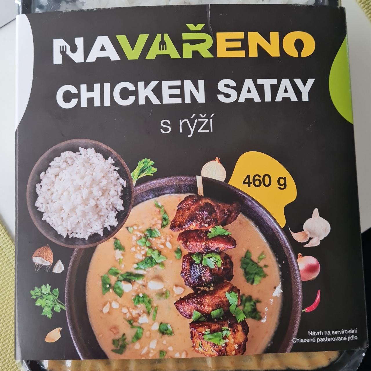 Fotografie - Chicken Satay s rýži Navařeno