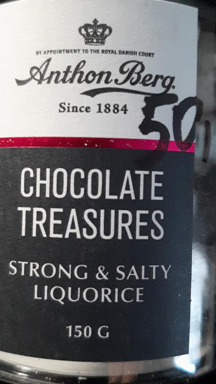 Fotografie - Chocolate Treasures Strong & Salty Liquorice Anthon Berg