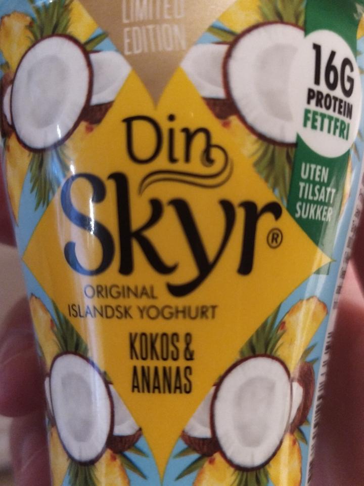 Fotografie - Skyr Original Islandsk yoghurt Kokos & Ananas