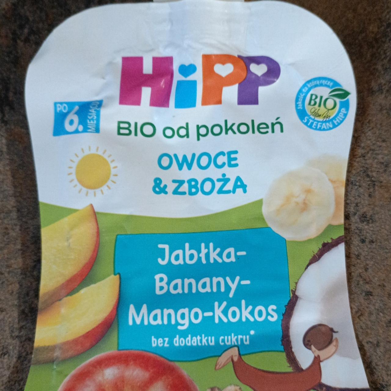 Fotografie - Bio Jabłka-Banany-Mango-Kokos Hipp