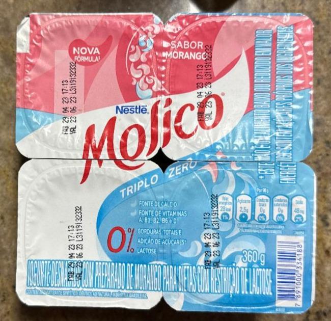 Fotografie - Molico triplo zero Morango Nestlé