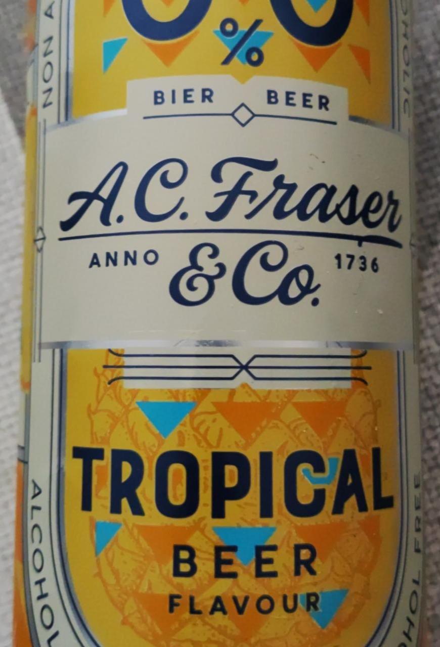 Fotografie - Tropical Beer Flavour Alcohol Free A.C. Fraser & Co.