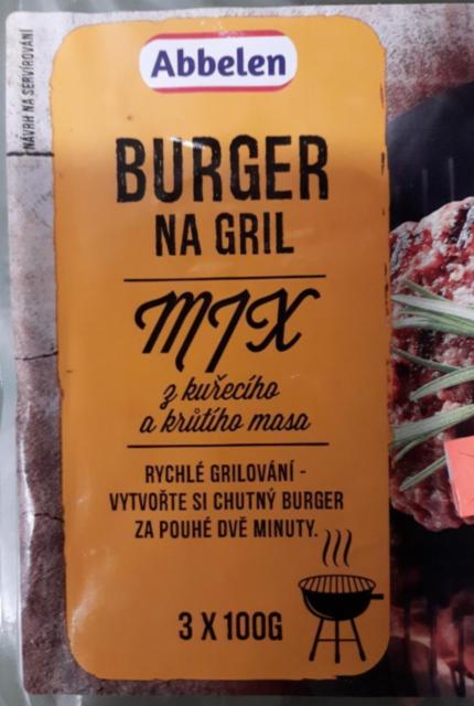 Fotografie - Burger na grill Mix z kuřecího a krůtího masa Abbelen