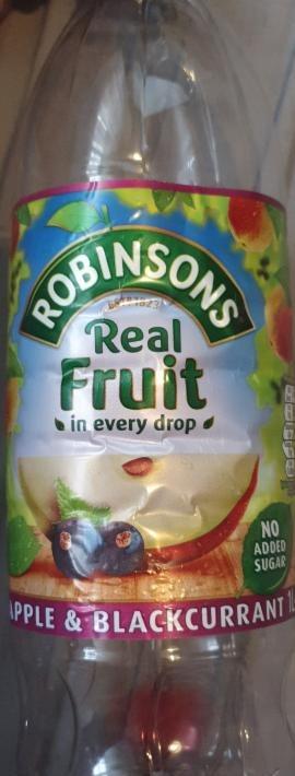 Fotografie - Real Fruit Apple & Blackcurrant No Added Sugar Robinsons