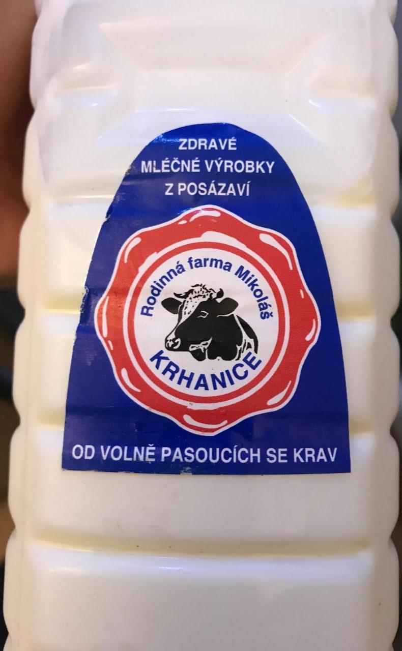 Fotografie - Mléko farmářské plnotučné 3,6% Rodinná farma Mikoláš Krhanice