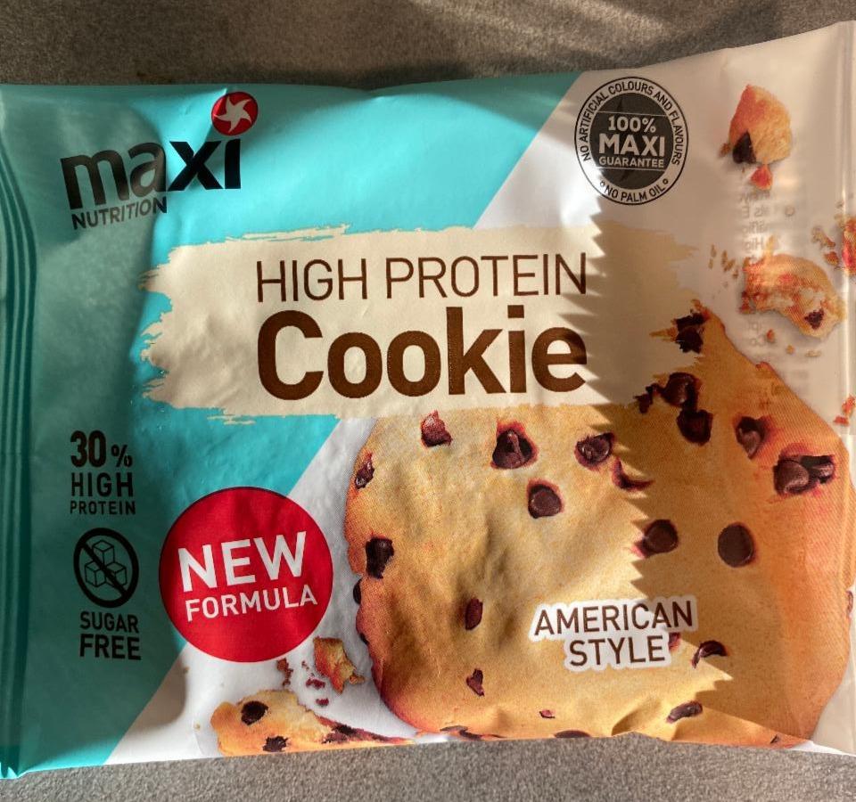 Fotografie - High Protein Cookie American style Maxi nutrition
