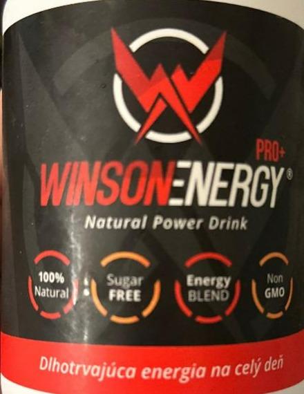 Fotografie - Pro+ Natural power drink WinsonEnergy