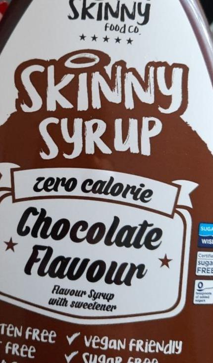 Fotografie - skinny syrup zero calorie chocolate flavour