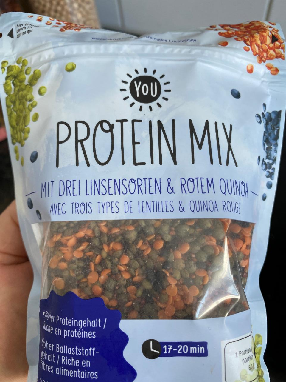 Fotografie - Bio Protein Mix mit drei linsensorten & rotem quinoa You