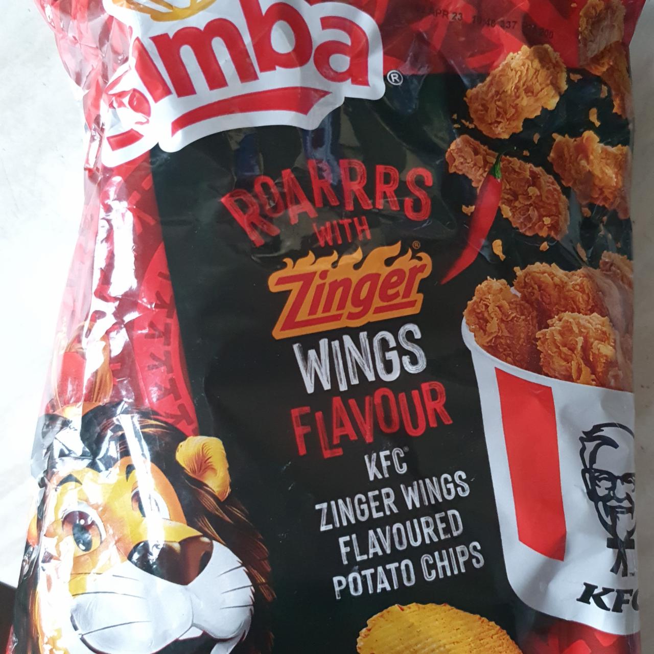 Fotografie - KFC Zinger Wings Flavour Potato Chips Simba