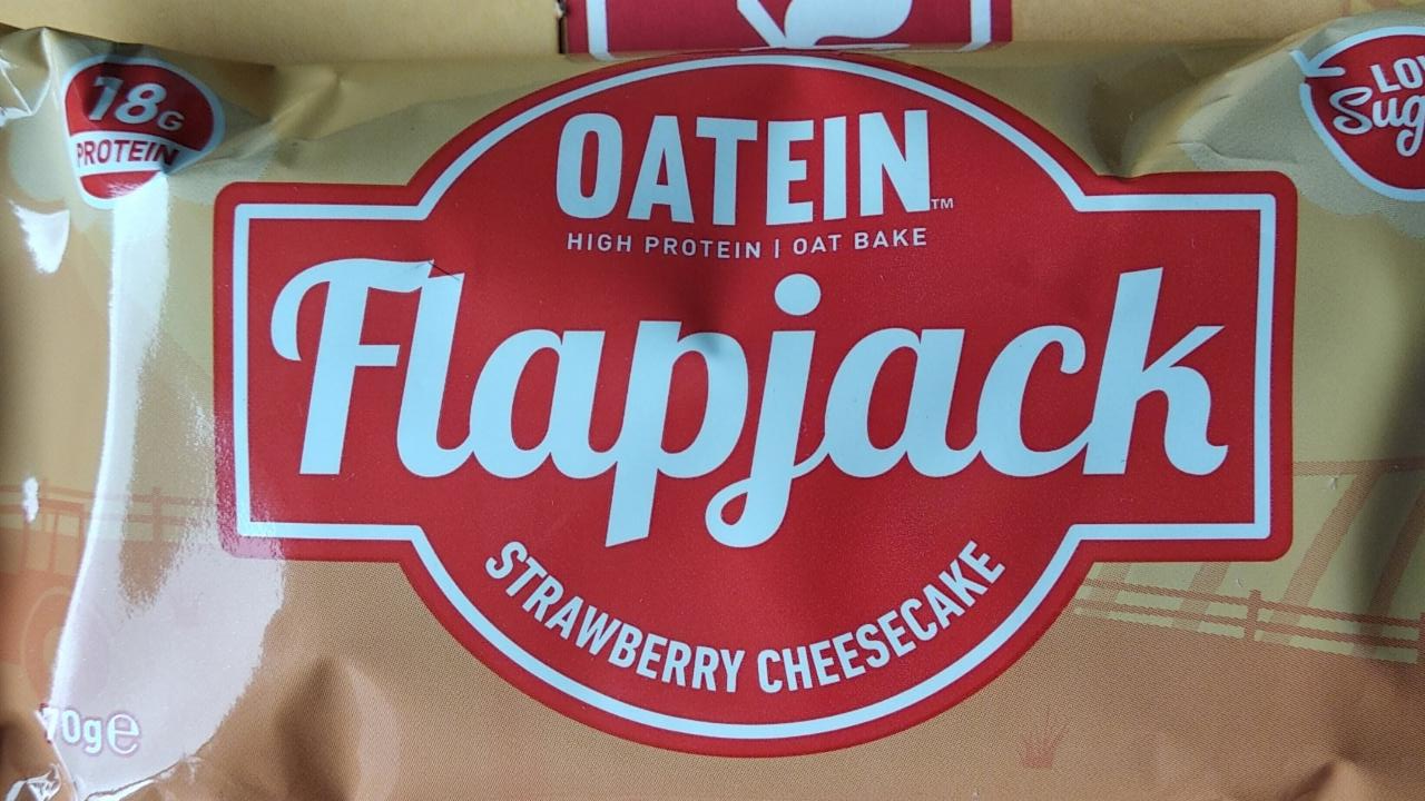 Fotografie - High Protein Strawberry Cheesecake Flapjack Oatein