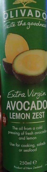 Fotografie - Extra Virgin Avocado Oil with Lemon Zest 