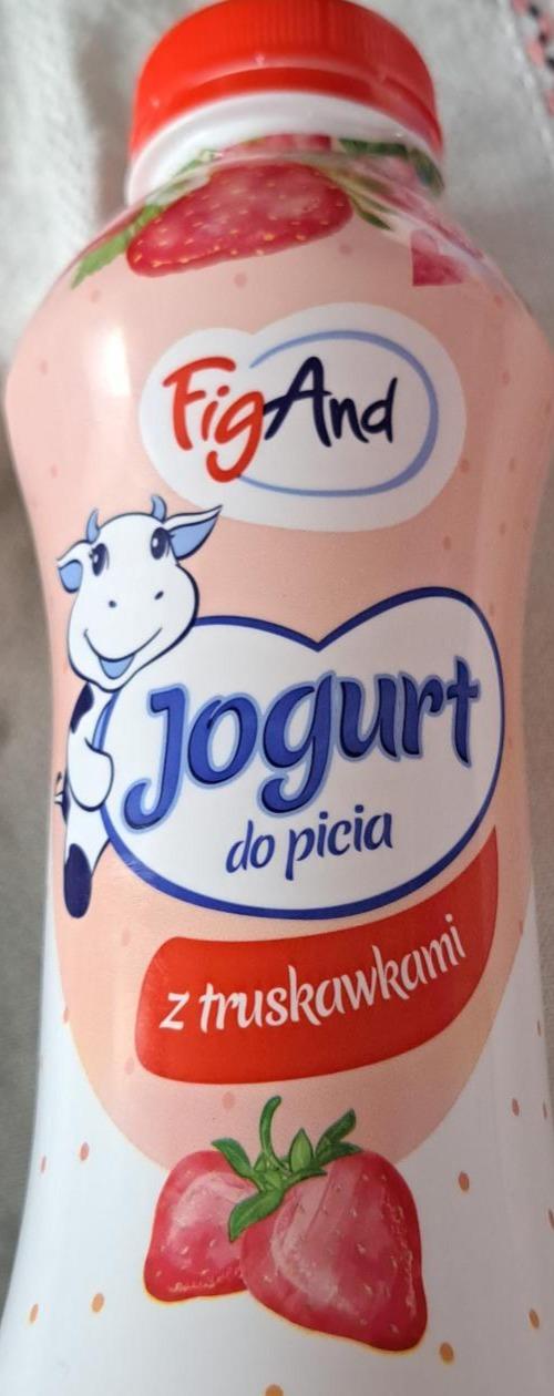 Fotografie - Jogurt do picia z truskawkami FigAnd