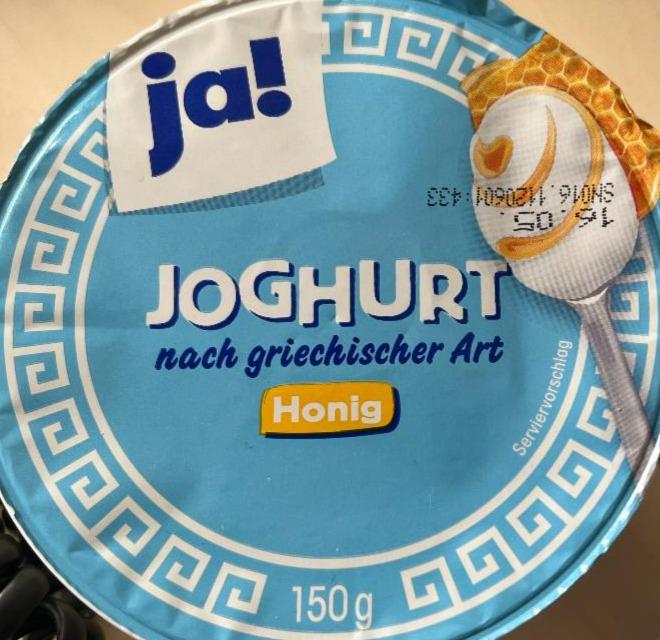 Fotografie - Joghurt nach griechischer Art Honig Ja