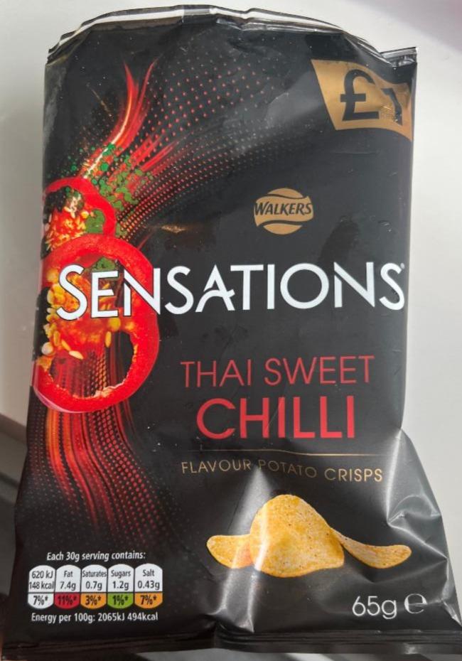 Fotografie - Sensations Thai sweet chilli Walkers