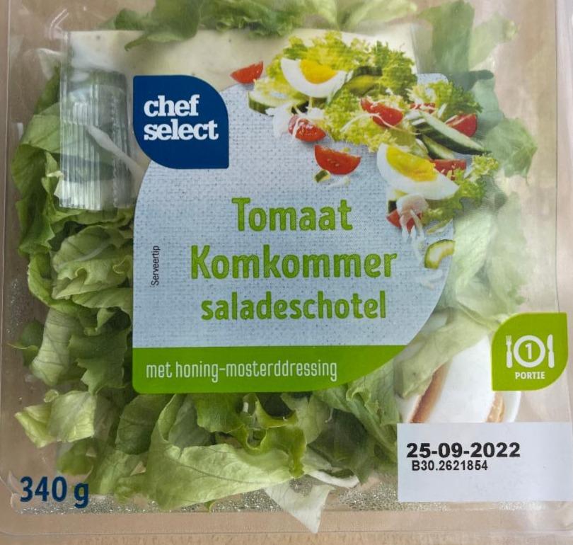 Fotografie - Tomaat Komkommer saladeschotel Chef select