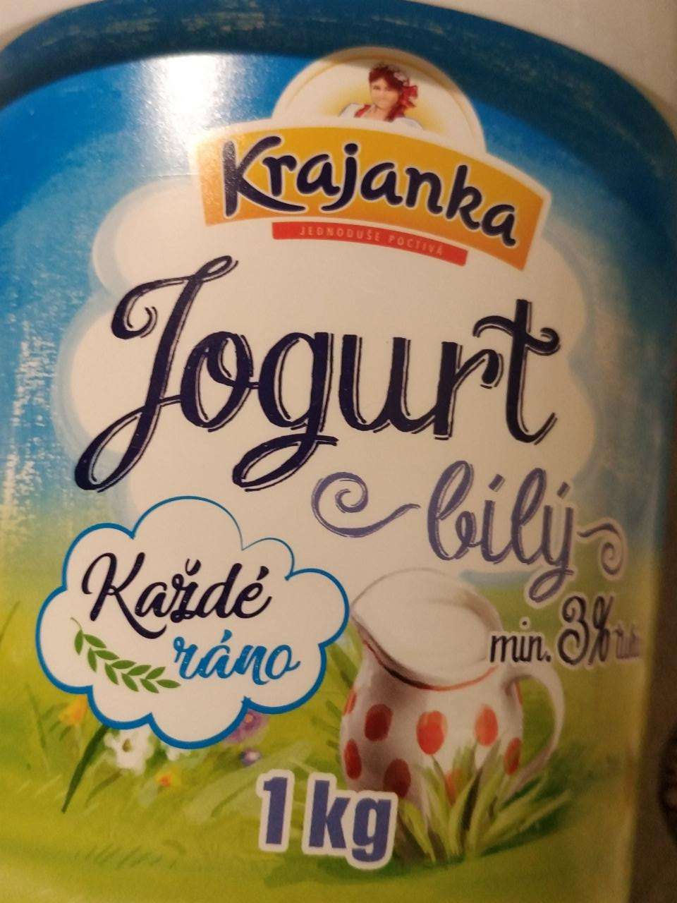 Fotografie - jogurt bílý 3% Krajanka