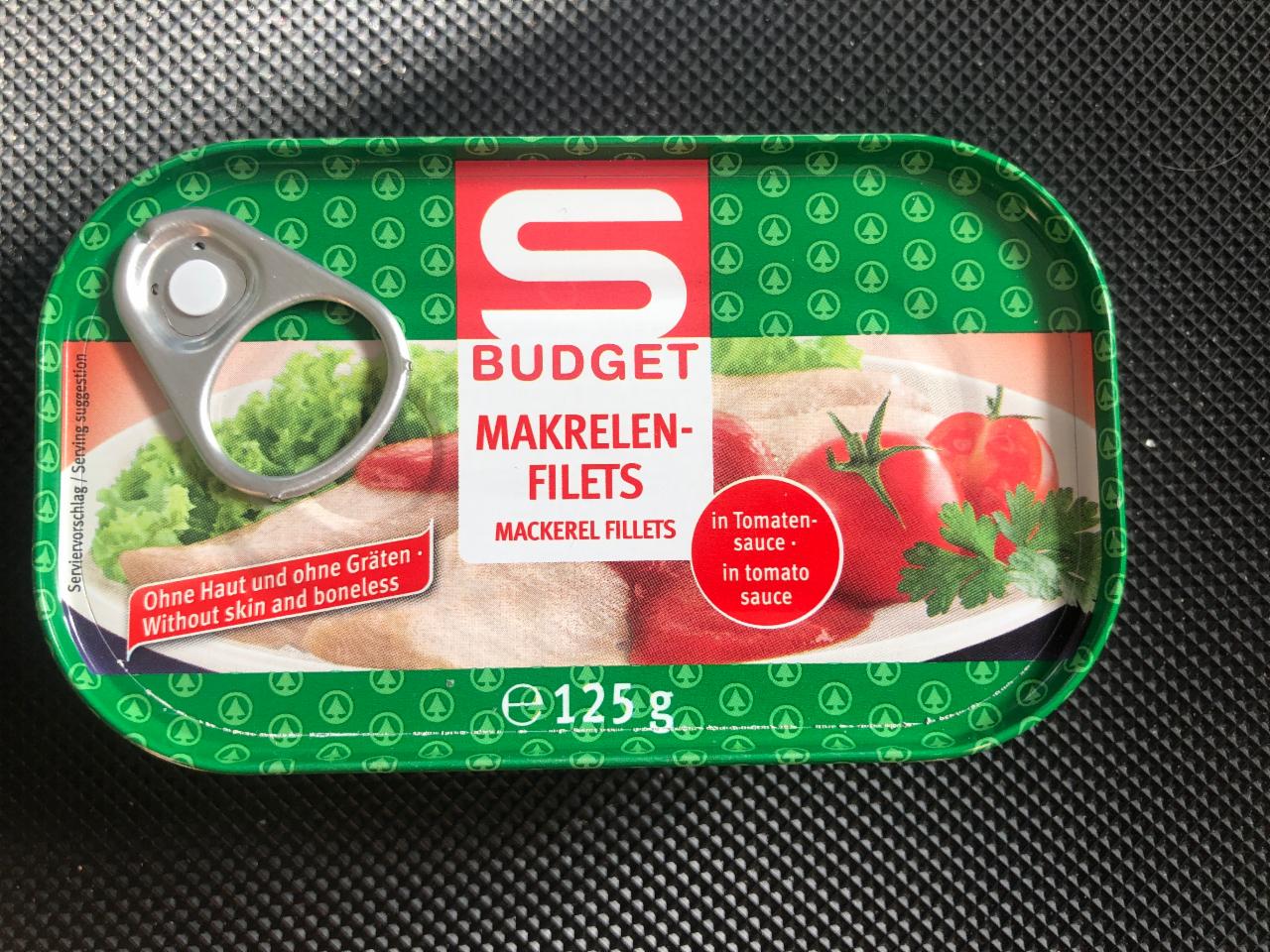 Fotografie - Makrelen Filets in Tomaten Sauce S Budget