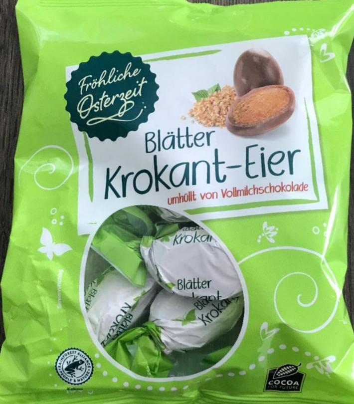 Fotografie - Blätter Krokant-eier Fröhliche Osterzeit