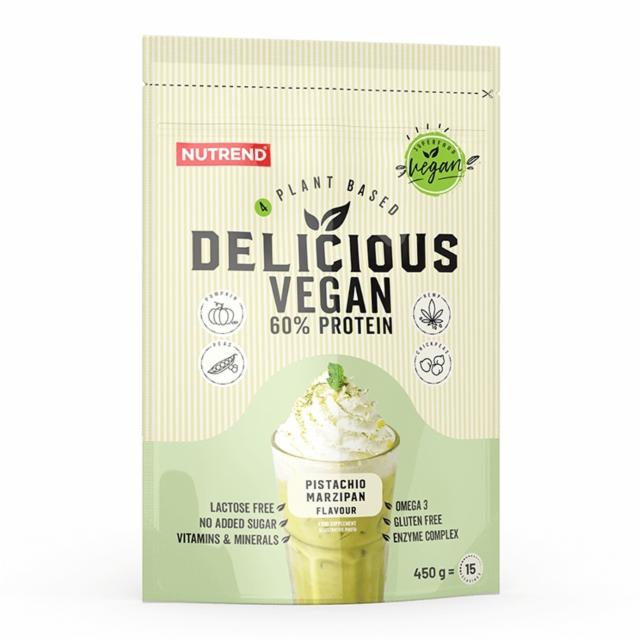 Fotografie - Delicious vegan 60% protein pistachio marzipan (pistácie + marcipán) Nutrend