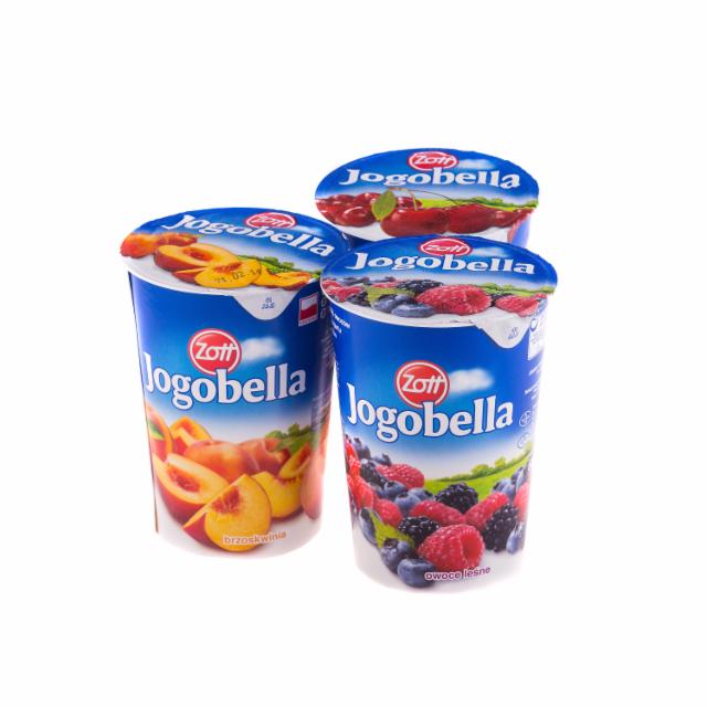 Fotografie - Jogobella jogurt ovocný, borůvkový, jahodový, meruňkový, pečené jablko, višňový Zott