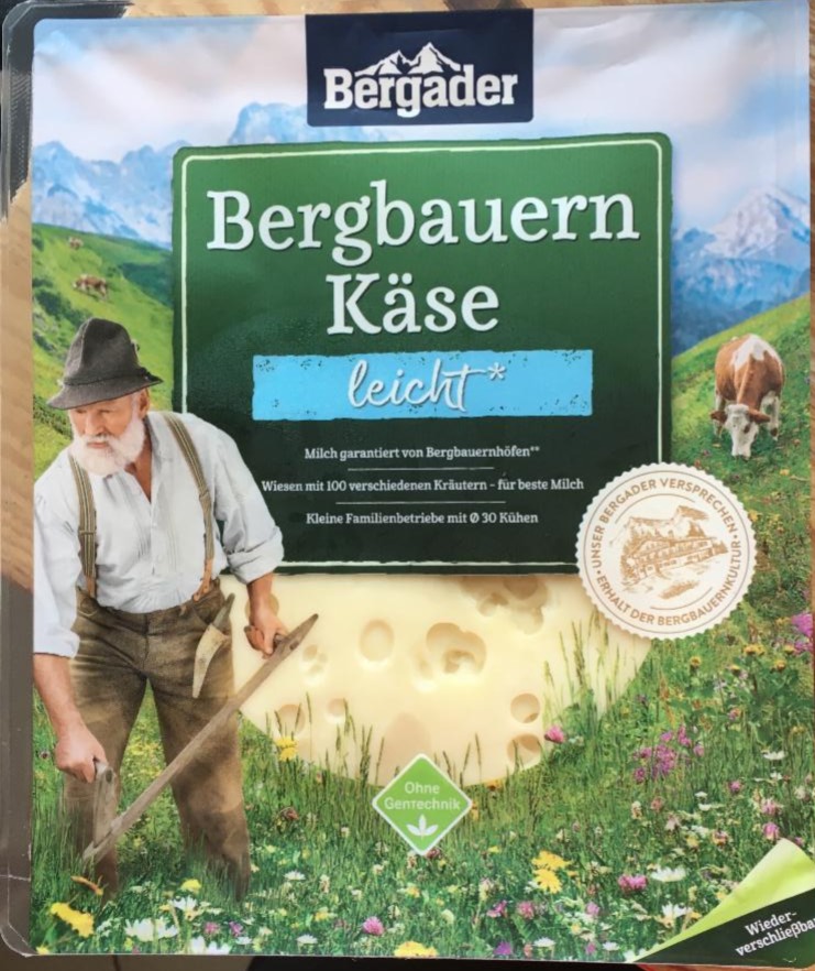 Fotografie - Bergbauern Käse leicht Bergader