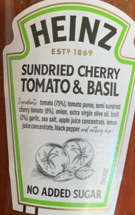 Fotografie - Sundried Tomato & Basil Sauce Heinz
