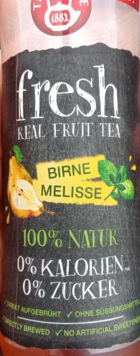 Fotografie - Fresh fruit tea birne melisse 100% natur Teekanne