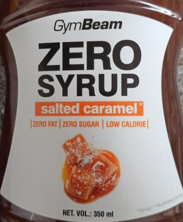 Fotografie - Zero syrup salted caramel GymBeam
