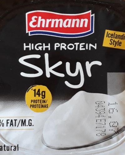 Fotografie - high protein skyr Ehrmann bílý
