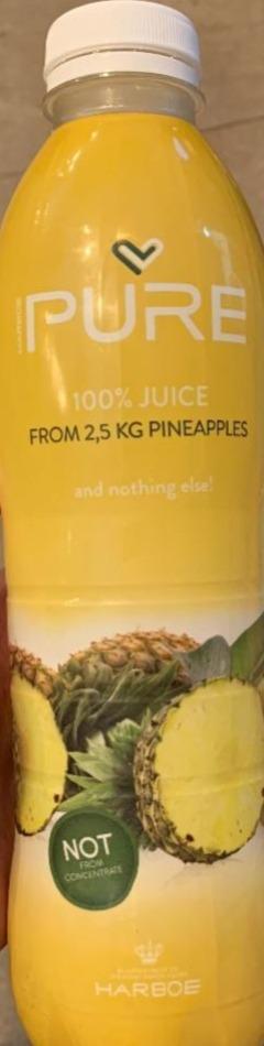 Fotografie - Pure 100% juice pineapple Harboe
