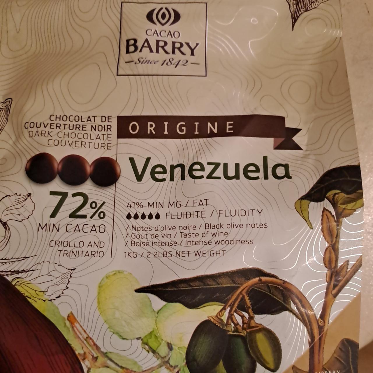 Fotografie - Dark Chocolate Venezuela 72% Cacao Barry