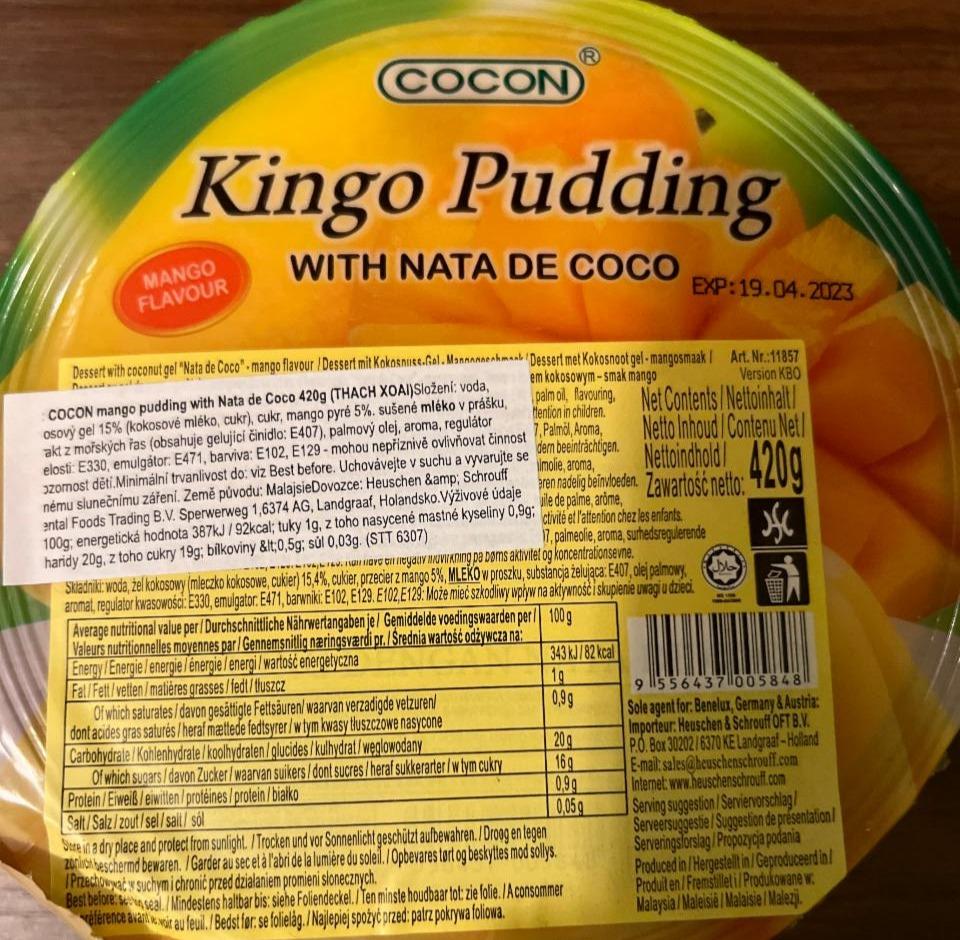 Fotografie - Kingo Pudding mango cocon