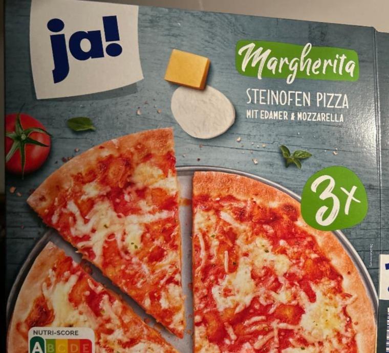 Fotografie - Margherita steinofen pizza mit edamer & mozzarella Ja!