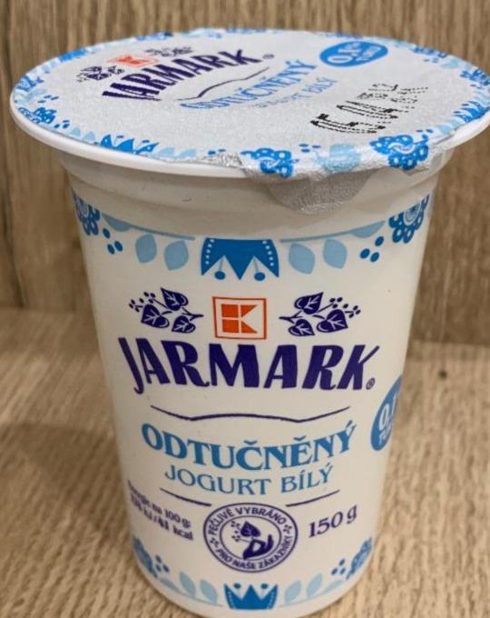 Fotografie - Odtučněný jogurt bílý 0,1% tuku K-Jarmark