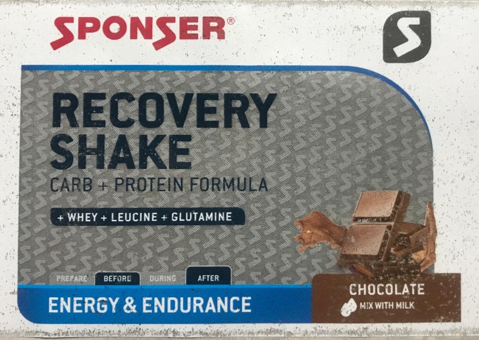 Fotografie - Recovery Shake Chocolate Sponser