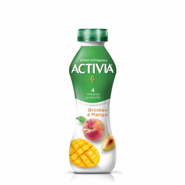 Fotografie - Activia Probiotický jogurtový nápoj mango-broskev