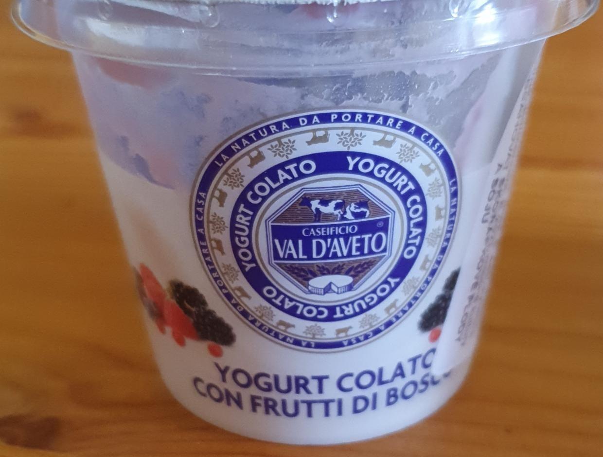 Fotografie - Yogurt Colato con Frutti di Bosco Caseificio Val d'Aveto