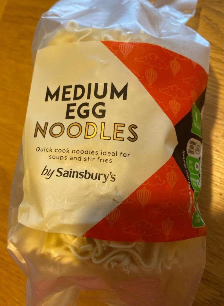 Fotografie - Medium Egg Noodles by Sainsbury's