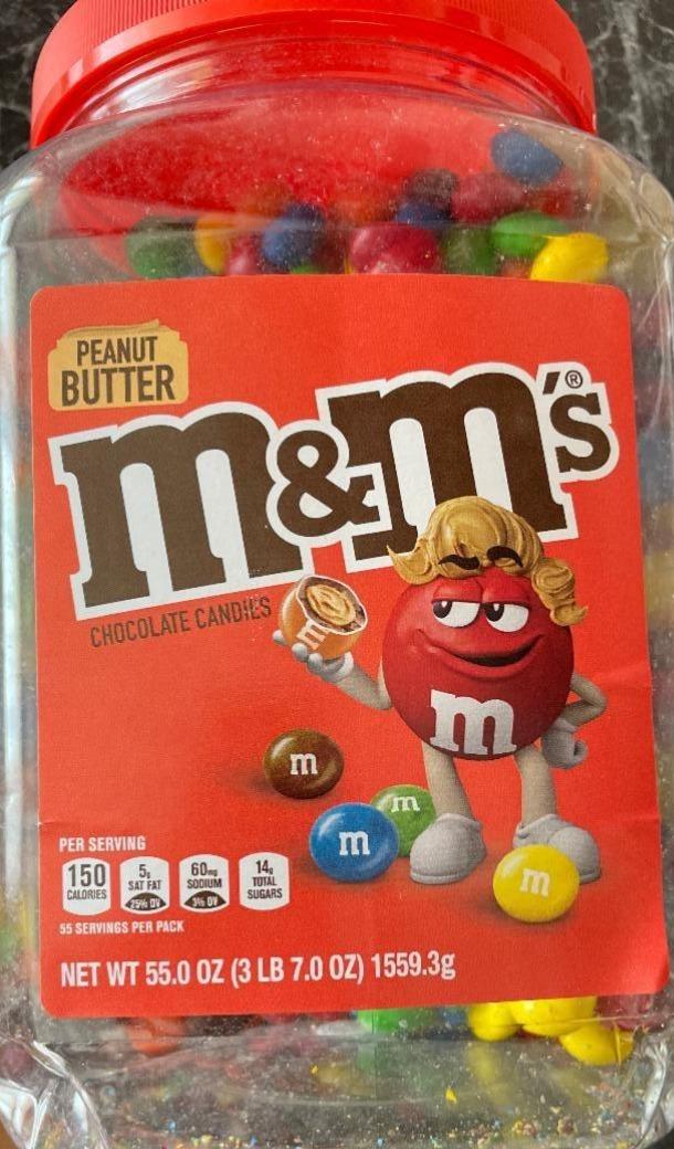 Fotografie - Peanut Butter Chocolate Candies M&M's