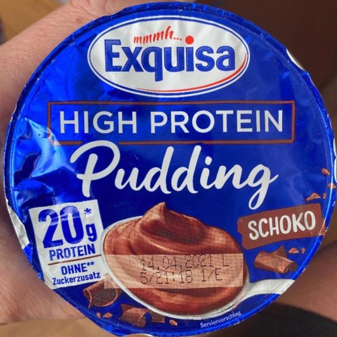 Fotografie - High protein pudding schoko Exquisa
