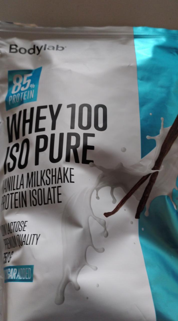Fotografie - Whey 100 ISO Pure Vanilla Milkshake protein isolate Bodylab