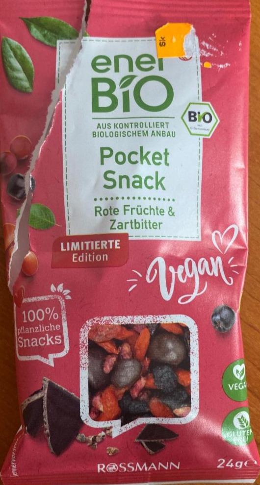 Fotografie - Pocket snack Rote Früchte & Zartbitter Vegan EnerBio