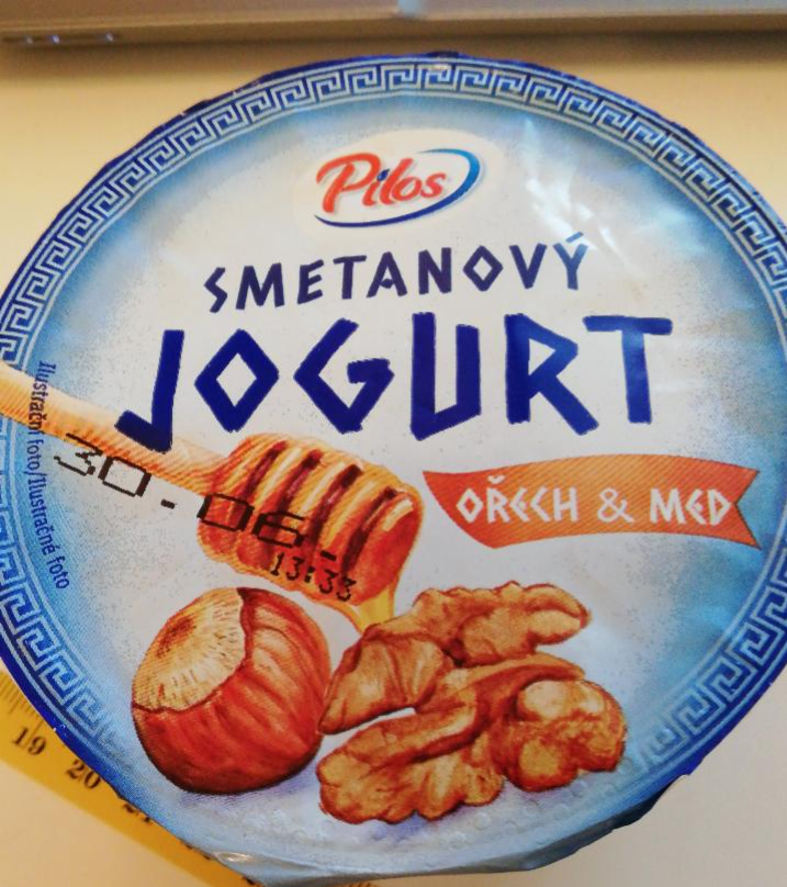 Fotografie - Smetanový jogurt ořech & med Pilos