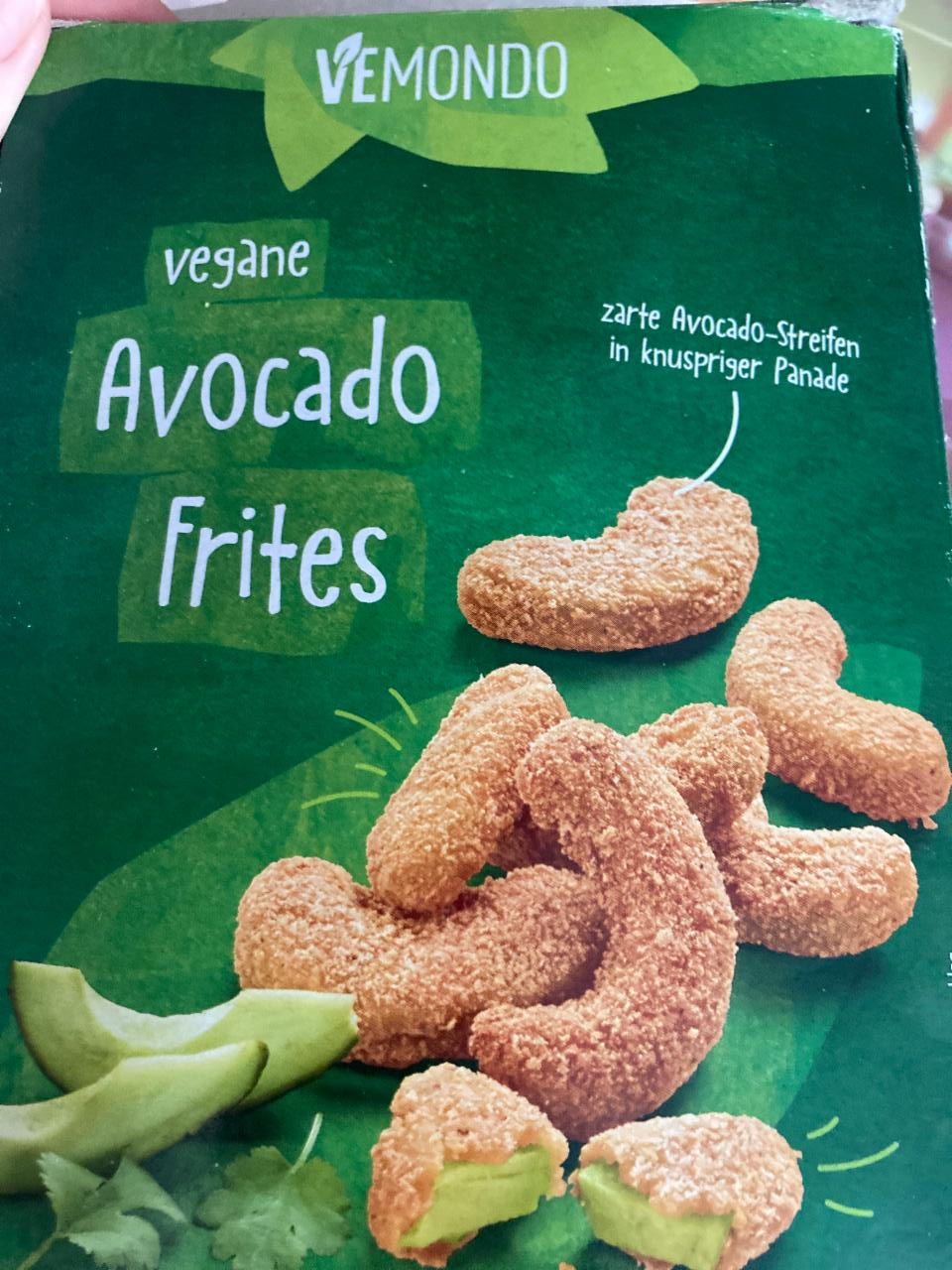 a kalorie, kJ - Frites hodnoty Vegane nutriční Vemondo Avocado