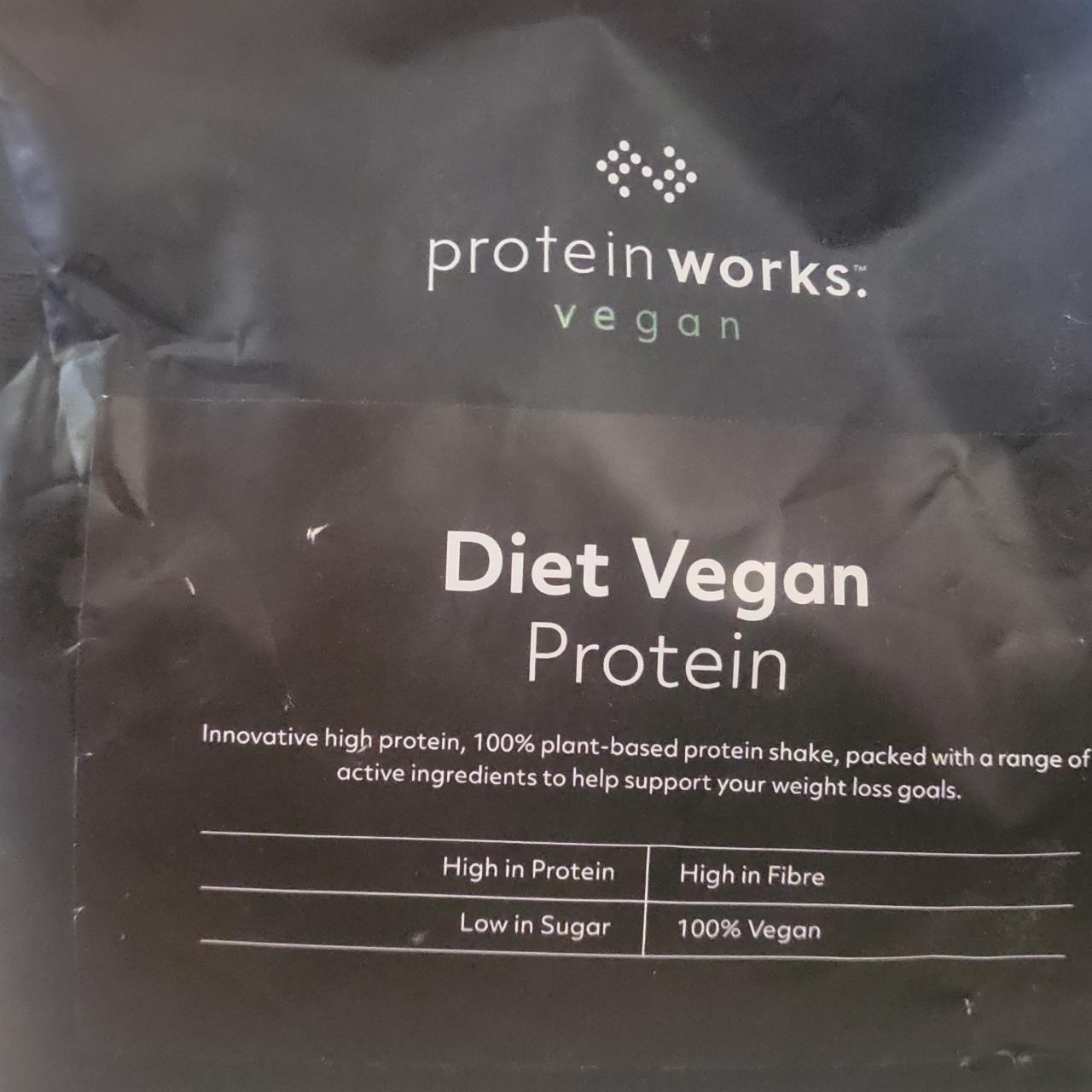 Fotografie - Diet vegan protein chocolate silk Protein works