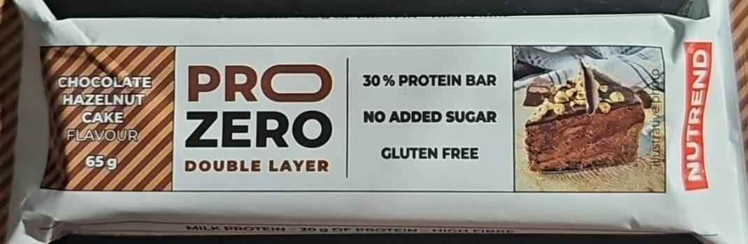 Fotografie - Pro zero Double layer Chocolate hazelnut cake Nutrend