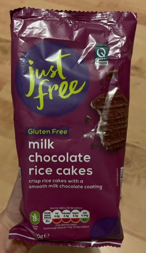 Fotografie - Gluten Free Milk Chocolate Rice Cakes Just free