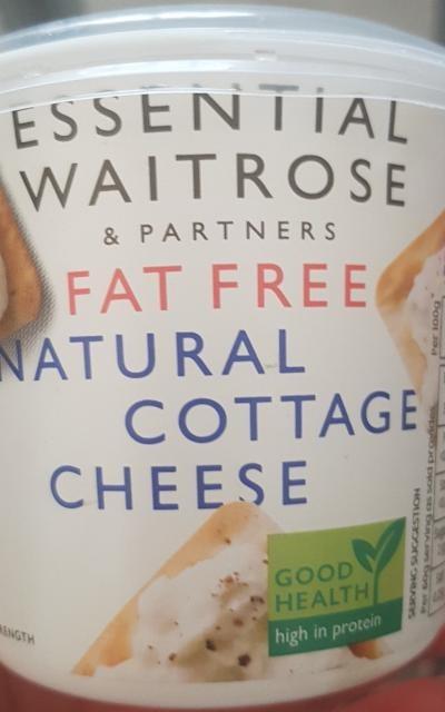 Fotografie - Fat Free Natural Cottage Cheese essential Waitrose