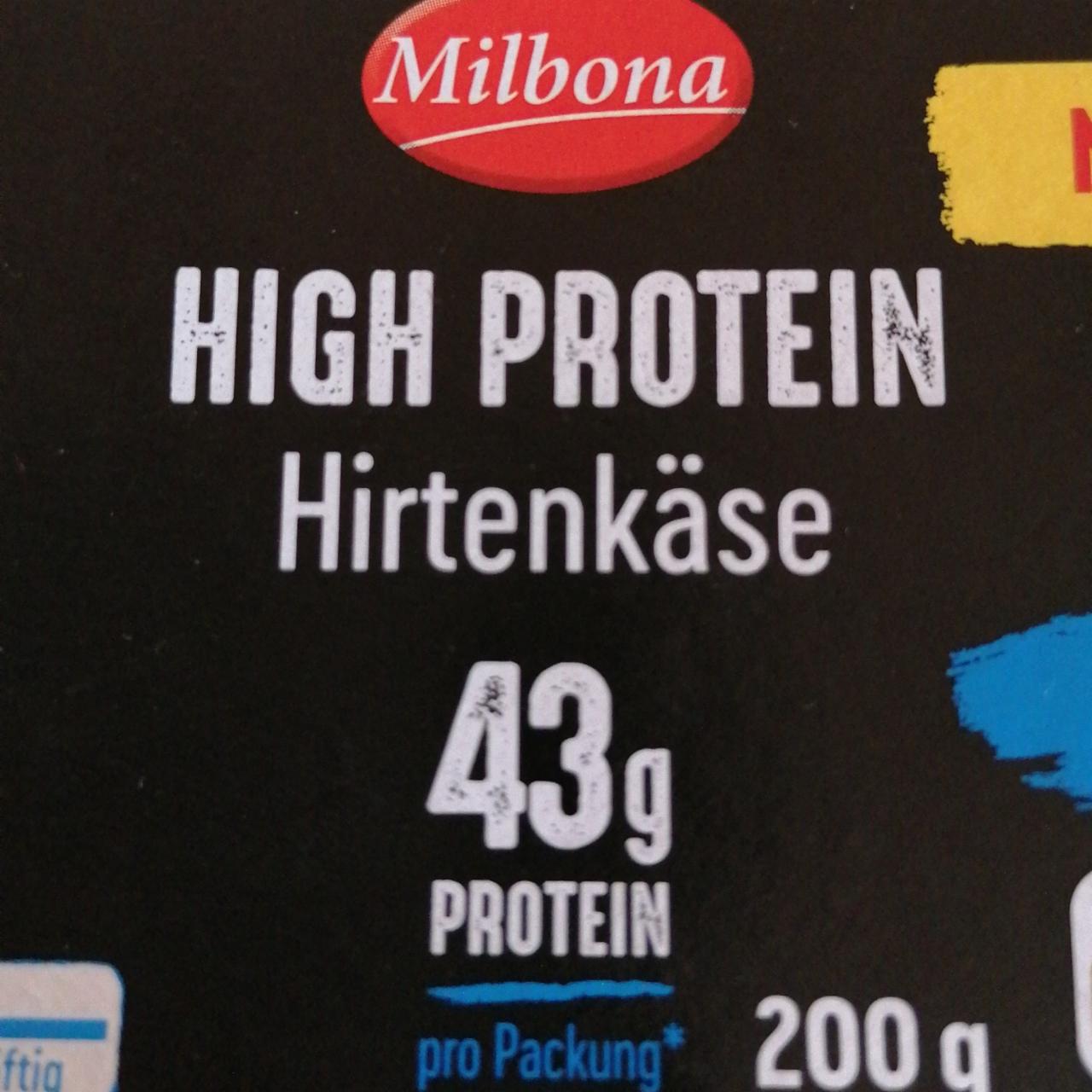 Fotografie - High Protein Hirtenkäse Natur 43g protein Milbona